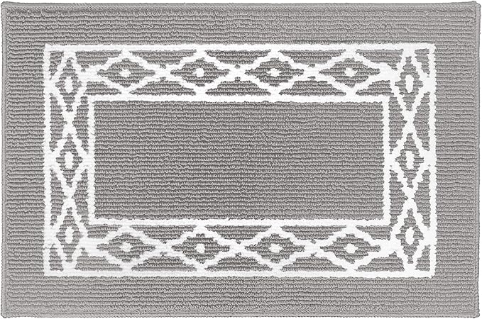 Premium Quality Polypropylene Indoor Door Mat - Beautiful Design with Non-Slip Backing, Washable & Low Profile Doormat - Ideal for Entryway Doors, Foyer, and Mudroom (20" x 30")