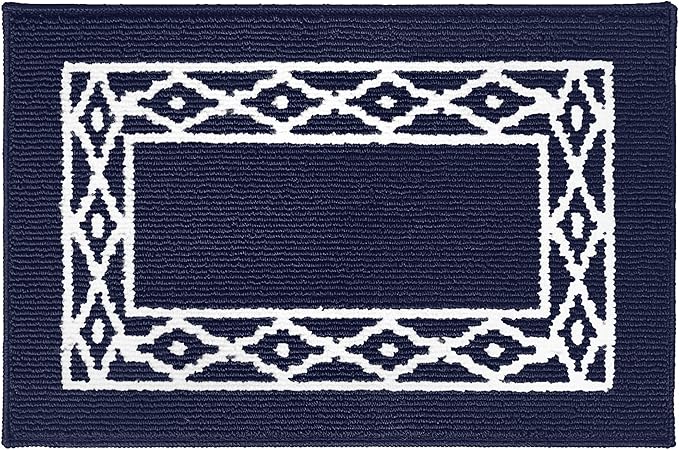 Premium Quality Polypropylene Indoor Door Mat - Beautiful Design with Non-Slip Backing, Washable & Low Profile Doormat - Ideal for Entryway Doors, Foyer, and Mudroom (20" x 30")