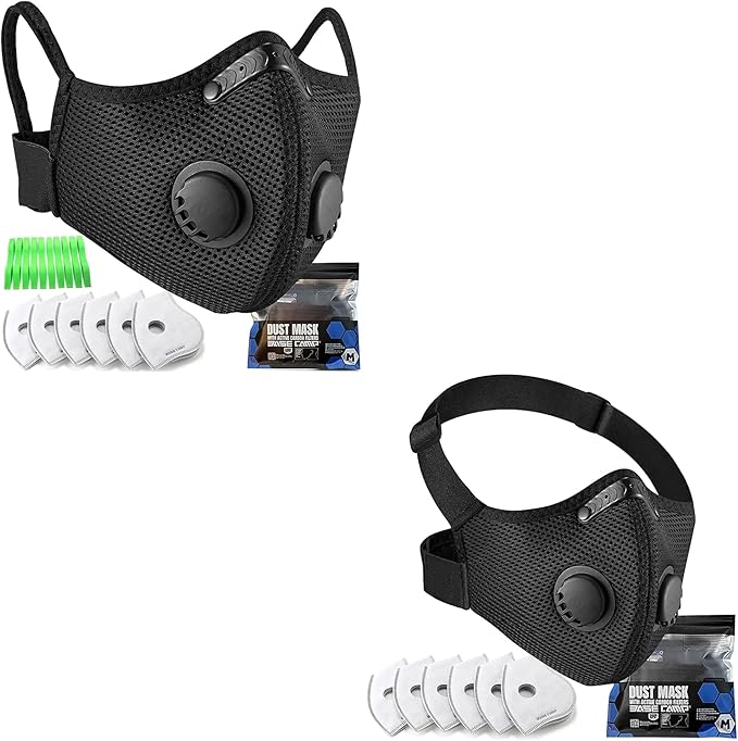 BASE CAMP Prolonged Comfort M Plus Dust Mask Bundle M PRO Dust Mask Total 12 Filter