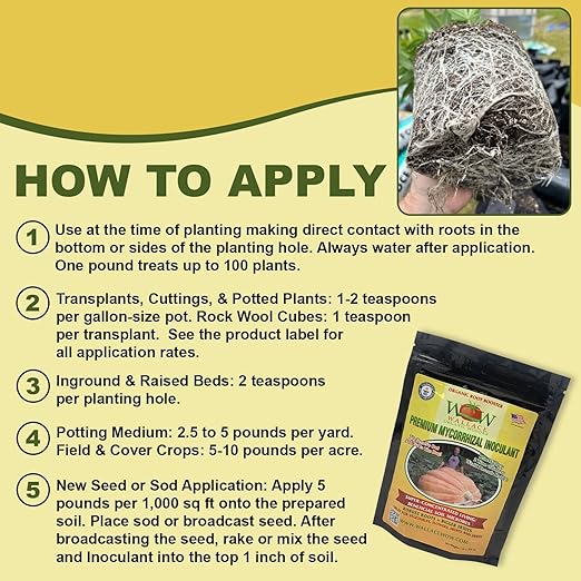 Wallace Organic Wonder Mycorrhizal Inoculant (1 lb) - Mycorrhizal Fungi - Super Concentrated - Fresh Mycorrhizae for Plants, Garden Soil, & Potting Soil - Organic Root Stimulator for Plant Growth