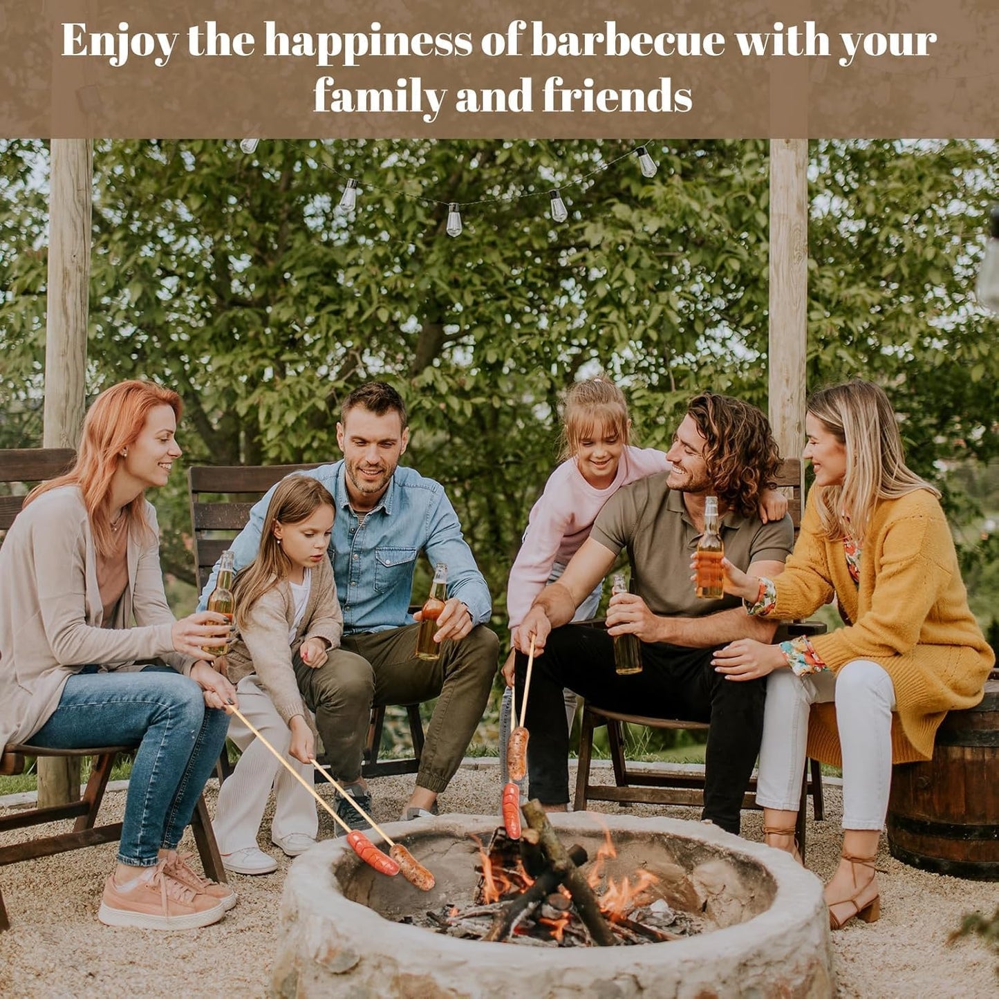 70PCS Marshmallow Roasting Sticks,30 Inch Marshmallow Sticks for Fire Pit 5mm Thick Bamboo Skewers for Smores Roaster Barbecue Campfire,Weddings and Plant Stakes