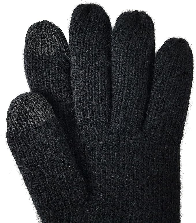 BRUCERIVER Ladie's Wool Knit Gloves with Thinsulate Lining