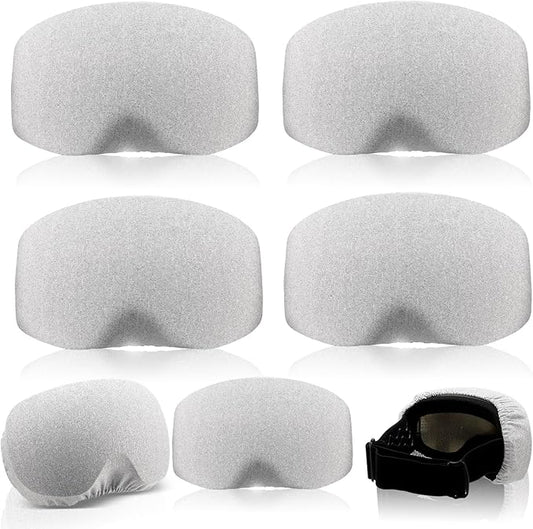 Civaner 4 Pieces Ski Snowboard Goggle Cover Sleeve Goggle Cover Microfiber Protective Lens Scratch Dust Protection for Travel