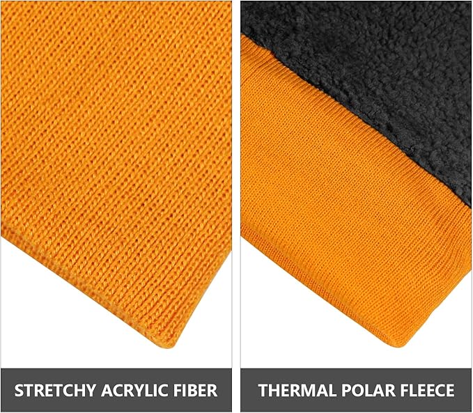 OZERO Winter Beanie Daily Hat - Thermal Polar Fleece Ski Stocking Skull Cap for Men and Women