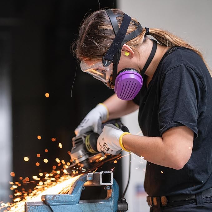 Dräger X-plore Combination Cartridge OV/AG/HF/FM/CD/AM/MA/HS/P100 | 14 Pieces | NIOSH-Approved | for Dräger X-plore 5500 Full-Face Respirator Mask | for Dräger X-plore 3300 & 3500 Half-Face Masks