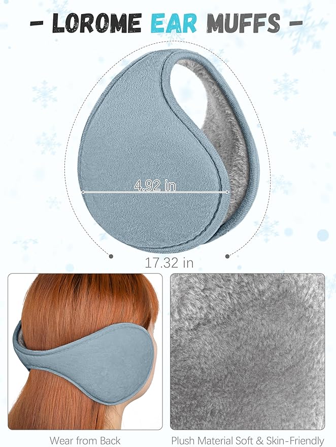 Winter Hat Scarf Gloves and Ear Warmer, Warm Knit Beanie Hat Touch Screen Gloves Set Winter Gifts Neck Scarves for Women