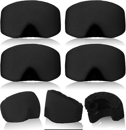 Civaner 4 Pieces Ski Snowboard Goggle Cover Sleeve Goggle Cover Microfiber Protective Lens Scratch Dust Protection for Travel