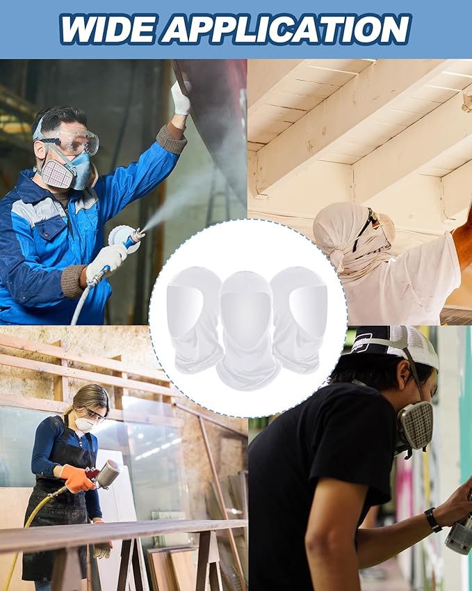 Cuffbow Painters Spray Sock Adult Painters Mask Unisex Head Sock Painting Dust Hood Snug Soft Stretch Head Covering