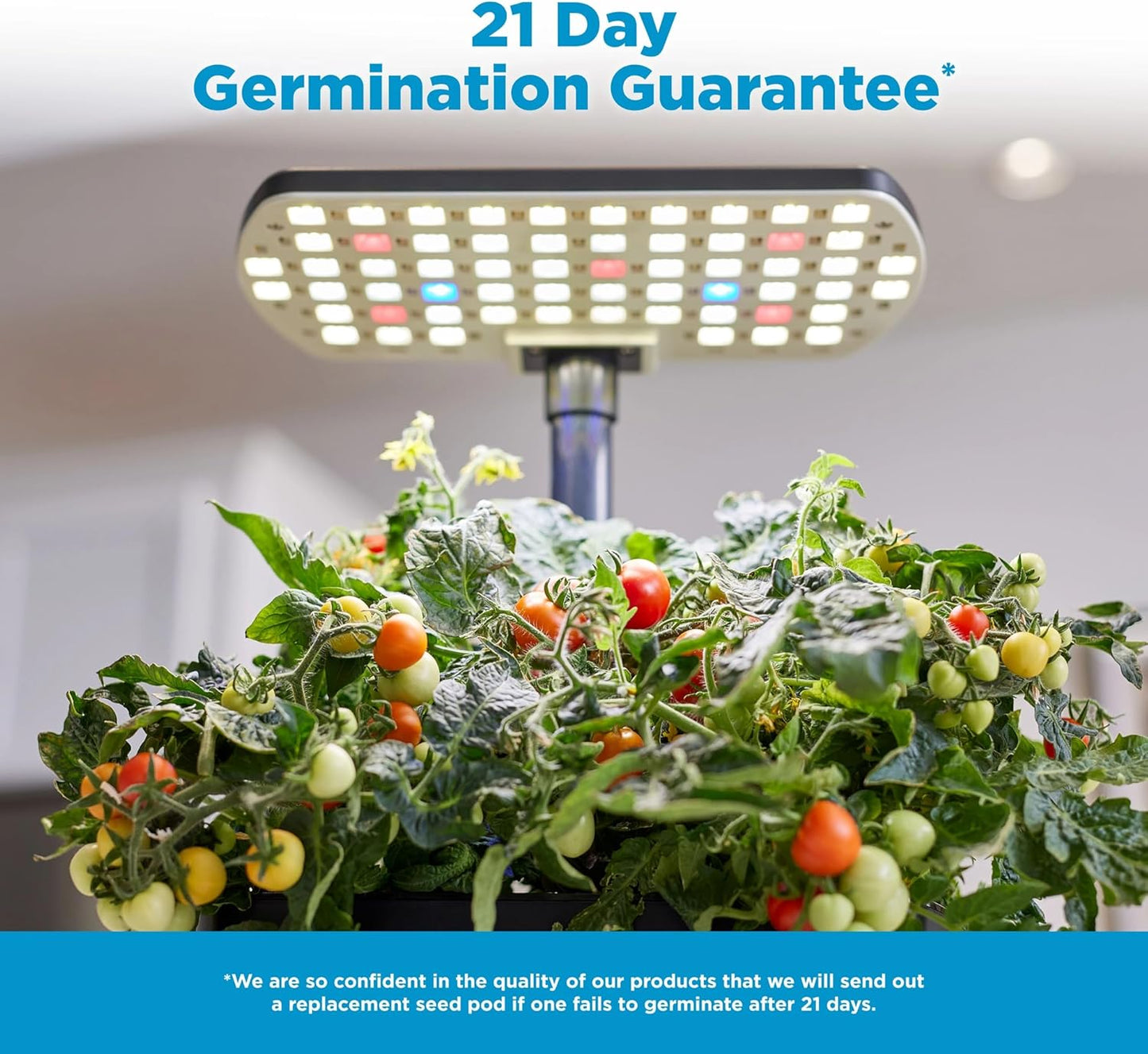 AeroGarden Harvest 2.0, Indoor Garden Hydroponic System with LED Grow Light, Holds up to 6 AeroGarden Pods, Charcoal