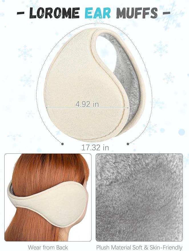 Winter Hat Scarf Gloves and Ear Warmer, Knit Warm Beanie Hat Touch Screen Gloves Long Knitted Plaid Scarf Set Gifts for Women