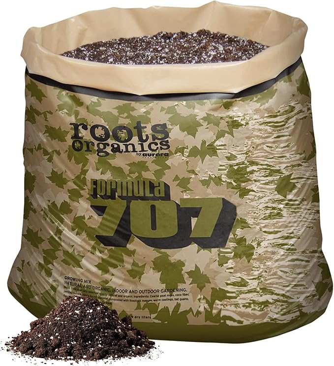 Roots Organic Formula 3 Cubic Feet 707 Growing Mix Peat, Compost, Coco Lawn Garden Large Container Water Retention Potting Soil in 30 Gallon Grow Bag
