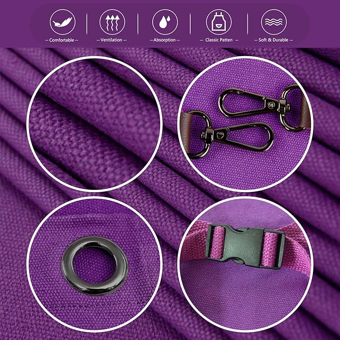 Kitchen Apron, Work Apron, Canvas, Multiple Pockets, Gardening, Painting, BBQ, Artist, Carpenter, Sizes M to XXL, Purple