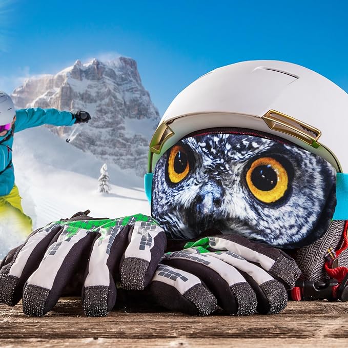 Civaner 4 Pieces Ski Snowboard Goggle Cover Sleeve Goggle Cover Microfiber Protective Lens Scratch Dust Protection for Travel