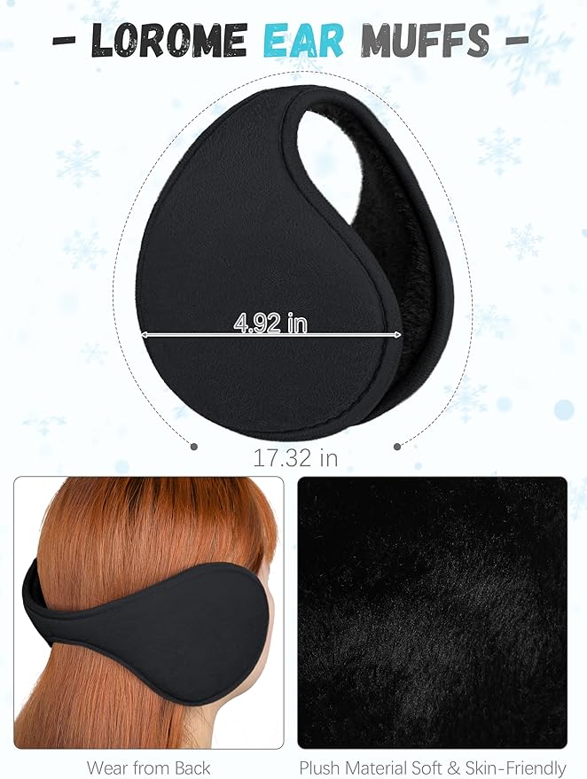 Winter Hat Scarf Gloves and Ear Warmer, Knit Warm Beanie Hat Touch Screen Gloves Long Knitted Plaid Scarf Set Gifts for Women