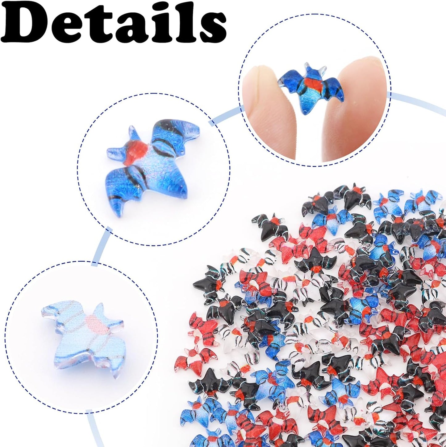 120Pcs Halloween Mini Bats, Miniature Little Resin Halloween Bat Decoration, Tiny Bats for DIY Crafts, Mini Resin Animals Plastic Figurines for Fairy Garden Micro Landscaping Decor