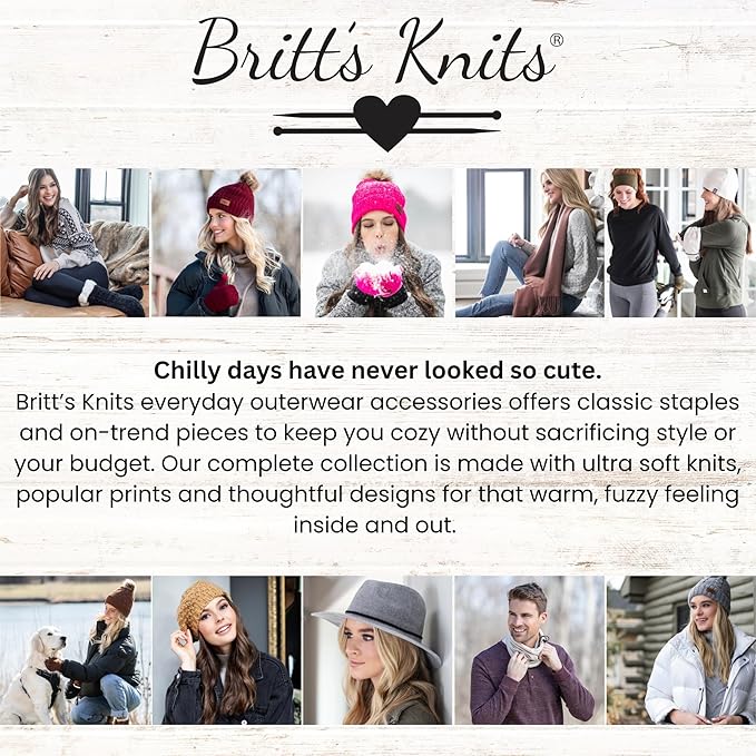 Britt's Knits Thermal Tech Cold Weather Winter Gloves Touch Screen Fleece Lining Unisex Gloves