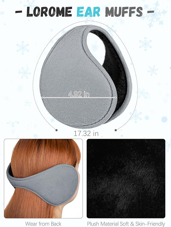 Winter Hat Scarf Gloves and Ear Warmer, Knit Warm Beanie Hat Touch Screen Gloves Long Knitted Plaid Scarf Set Gifts for Women