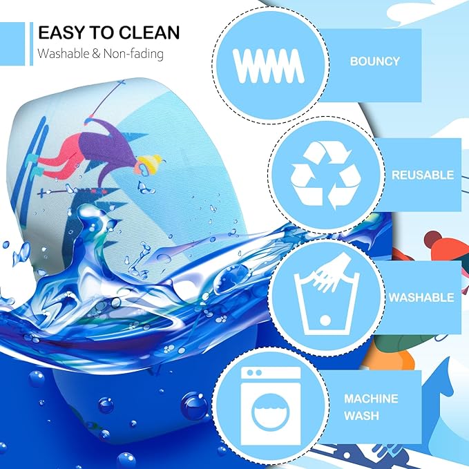 Civaner 4 Pieces Ski Snowboard Goggle Cover Sleeve Goggle Cover Microfiber Protective Lens Scratch Dust Protection for Travel