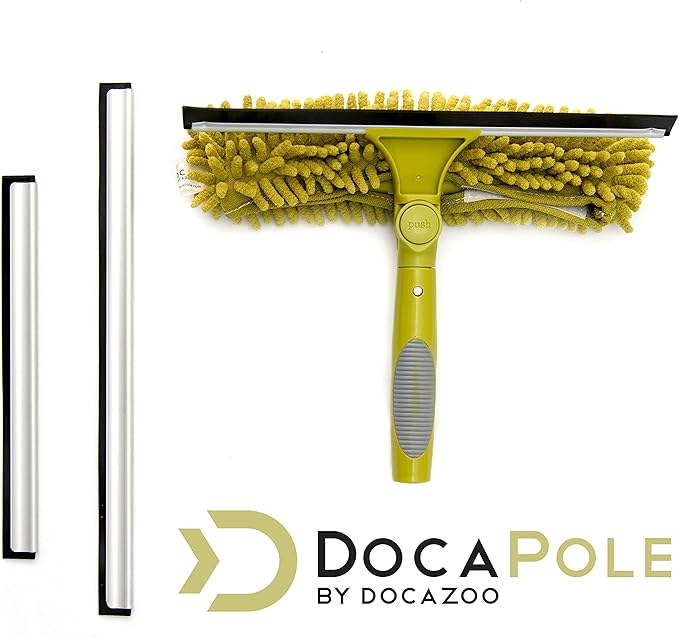 DOCA Telescoping Pole Attachment - Extension Pole for Cleaning, Feather Duster, Window Washing Kit, Paint Roller, Window Squeegee - High Reach Extendable Kit for Indoor & Outdoor - Squeegee Scrubber