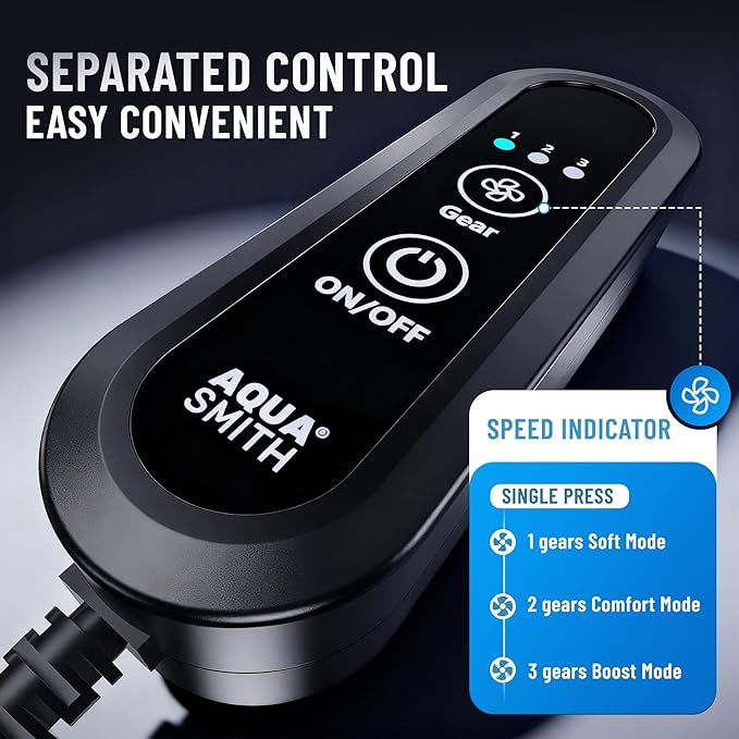 Aquarium Fan,Ultra-Quiet Fish Tank Cooler,More Powerful,Cooling Effect 3-7℉ with 3 Speed Modes Adjustable Applicable Aquariums with or Without Edges, for Axolotl Seawater Freshwater Coral Grass Tank