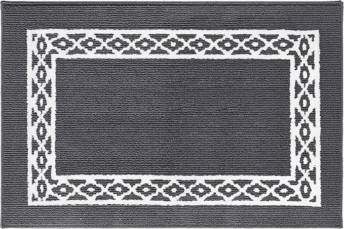 Premium Quality Polypropylene Indoor Door Mat - Beautiful Design with Non-Slip Backing, Washable & Low Profile Doormat - Ideal for Entryway Doors, Foyer, and Mudroom (32" x 48")