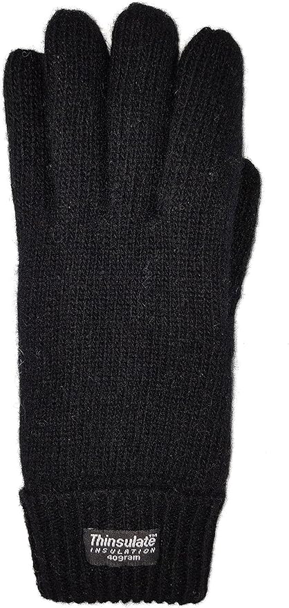 BRUCERIVER Ladie's Wool Knit Gloves with Thinsulate Lining