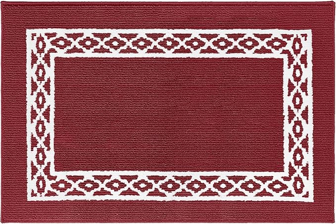 Premium Quality Polypropylene Indoor Door Mat - Beautiful Design with Non-Slip Backing, Washable & Low Profile Doormat - Ideal for Entryway Doors, Foyer, and Mudroom (32" x 48")