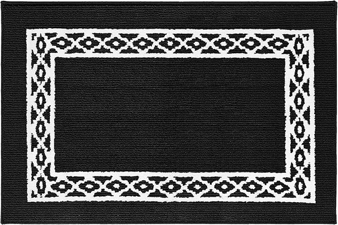 Premium Quality Polypropylene Indoor Door Mat - Beautiful Design with Non-Slip Backing, Washable & Low Profile Doormat - Ideal for Entryway Doors, Foyer, and Mudroom (32" x 48")