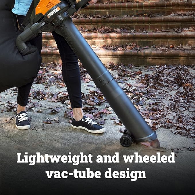 WORX WG583.9 40V Cordless Leaf Blower, 3 in 1 Blowers for Lawn Care with Vacuum & Mulcher, Electric Blower with Brushless Motor & 2 Speed Control, 2 Batteries & Charger Not Included