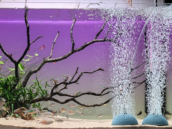 kathson Mineral Airstones Bubble 4 Inch Ball Shape Diffuser Air Stone for Aquarium Fish Tank, Pump and Hydroponics(2 Pack)