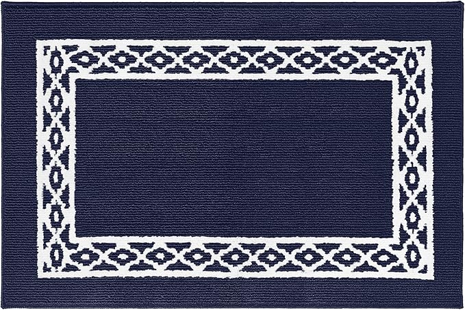 Premium Quality Polypropylene Indoor Door Mat - Beautiful Design with Non-Slip Backing, Washable & Low Profile Doormat - Ideal for Entryway Doors, Foyer, and Mudroom (32" x 48")