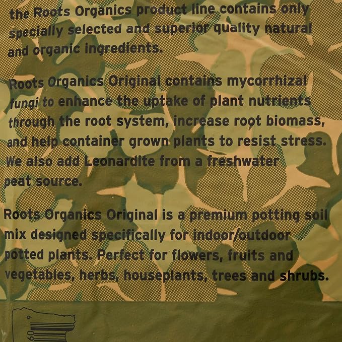 Roots Organics ROD75 Hydroponic Gardening Original Coco Fiber Based Potting Soil 0.75 Cubic Feet, 3 Pack