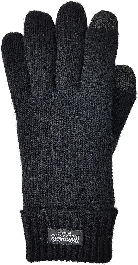 BRUCERIVER Ladie's Wool Knit Gloves with Thinsulate Lining