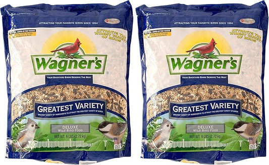 Wagner's 62034 Greatest Variety Blend Wild Bird Food, 6-Pound Bag (Pack of 2)