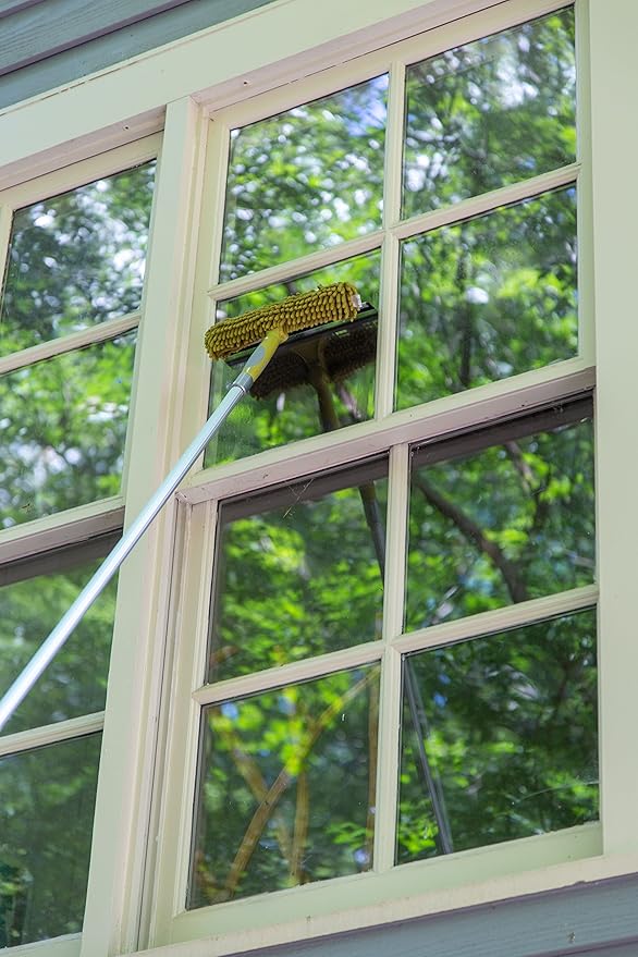 DOCA Telescoping Pole Attachment - Extension Pole for Cleaning, Feather Duster, Window Washing Kit, Paint Roller, Window Squeegee - High Reach Extendable Kit for Indoor & Outdoor - Squeegee Scrubber