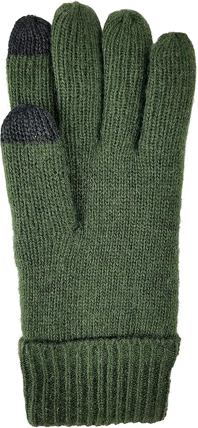 BRUCERIVER Ladie's Wool Knit Gloves with Thinsulate Lining