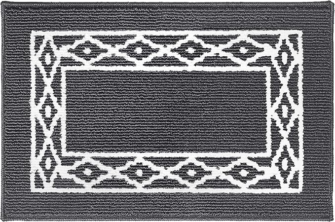Premium Quality Polypropylene Indoor Door Mat - Beautiful Design with Non-Slip Backing, Washable & Low Profile Doormat - Ideal for Entryway Doors, Foyer, and Mudroom (20" x 30")