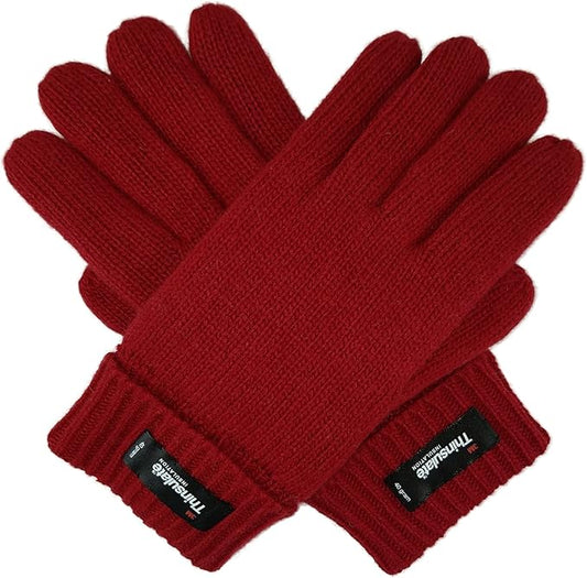 BRUCERIVER Ladie's Wool Knit Gloves with Thinsulate Lining
