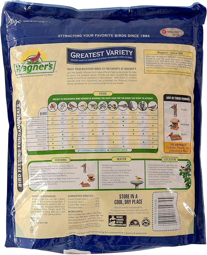 Wagner's 62034 Greatest Variety Blend Wild Bird Food, 6-Pound Bag