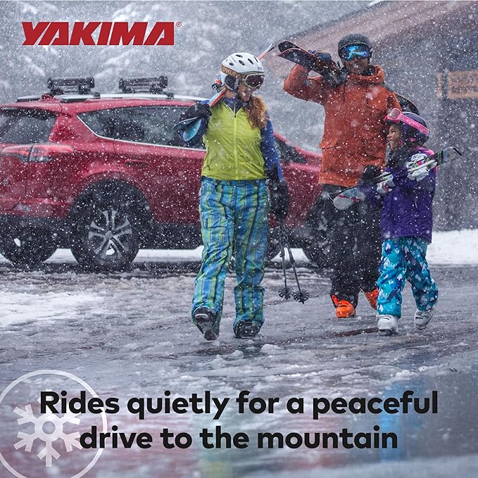 Yakima Ski & Snowboard Car Roof Rack, Fits 6 Ski Pairs or 4 Boards, PowderHound 6 - for Reliable & Secure Transport, Compatible with Yakima Crossbars