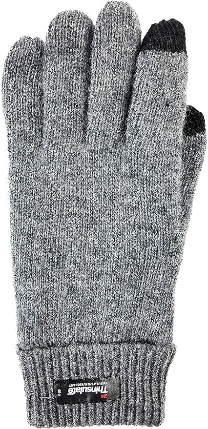 BRUCERIVER Ladie's Wool Knit Gloves with Thinsulate Lining