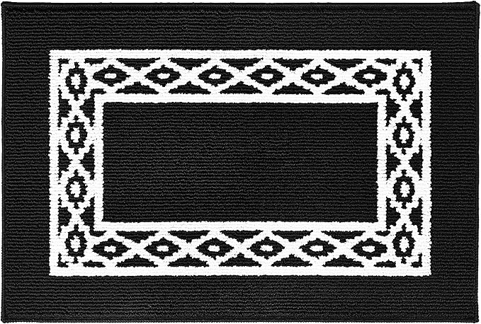 Premium Quality Polypropylene Indoor Door Mat - Beautiful Design with Non-Slip Backing, Washable & Low Profile Doormat - Ideal for Entryway Doors, Foyer, and Mudroom (24" x 36")