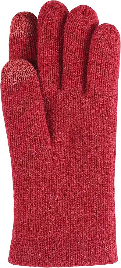 BRUCERIVER Ladie's Pure Wool Knit Gloves with Thinsulate Lining and Cable design