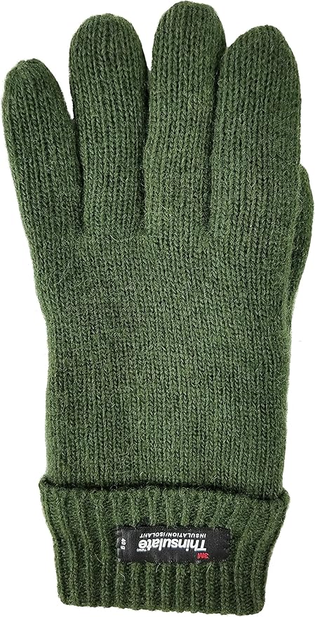 BRUCERIVER Ladie's Wool Knit Gloves with Thinsulate Lining