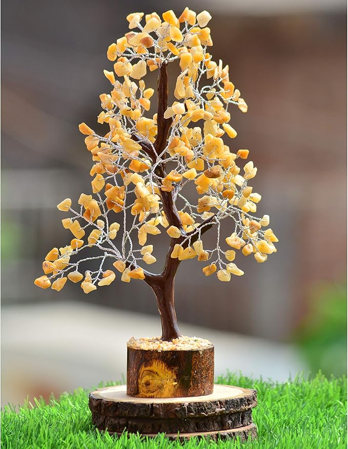 Chakra Tree, Yellow Aventurine Crystal, Feng Shui Decor, Good Energy Stones, Crystals and Stones, Tree of Life Chakra, Home Decor Kitchen, Spiritual Gift