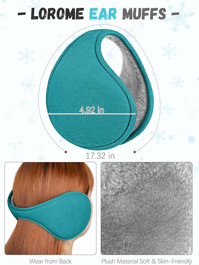 Winter Hat Scarf Gloves and Ear Warmer, Warm Knit Beanie Hat Touch Screen Gloves Set Winter Gifts Neck Scarves for Women