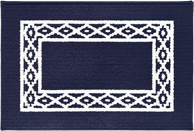 Premium Quality Polypropylene Indoor Door Mat - Beautiful Design with Non-Slip Backing, Washable & Low Profile Doormat - Ideal for Entryway Doors, Foyer, and Mudroom (24" x 36")