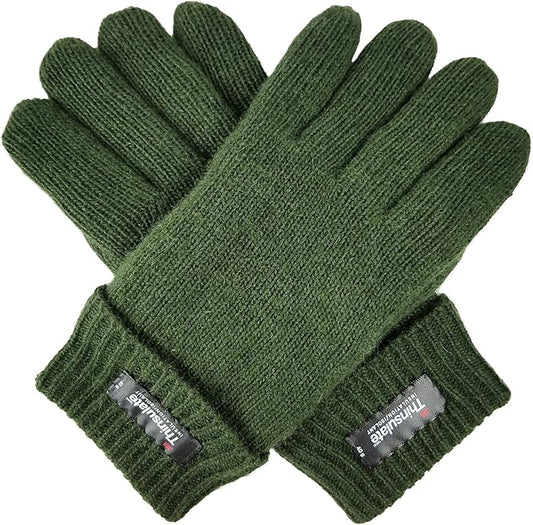 BRUCERIVER Ladie's Wool Knit Gloves with Thinsulate Lining
