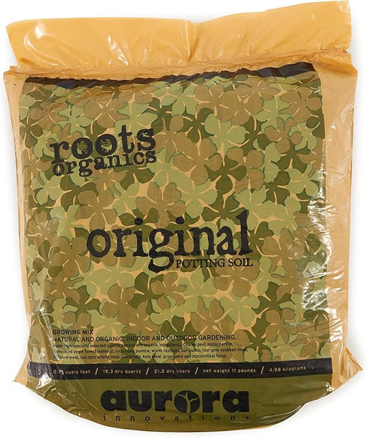 Roots Organics ROD75 Hydroponic Gardening Original Coco Fiber Based Potting Soil 0.75 Cubic Feet