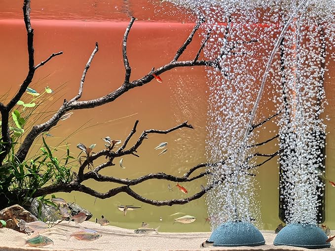 kathson Large Mineral Airstones Bubble 5.9 Inch Ball Shape Diffuser Air Stone for Aquarium Fish Tank Pump and Hydroponics(2 Pack)